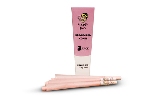 Pink Pre-Rolled Cones | 109mm King Size | 3 Cones